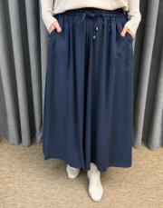 lacivert sz 5669 sentez geniş paça pantolon