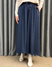 lacivert sz 5669 sentez geniş paça pantolon 3