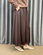 kahve 5665 sentez geniş paça pantolon 2