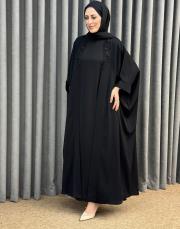 siyah essahra lame tek abaya