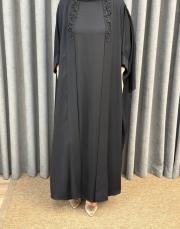 siyah essahra lame tek abaya 4