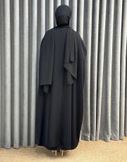 siyah essahra lame tek abaya 6