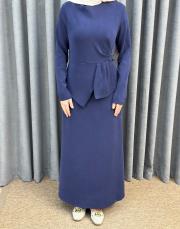 lacivert 27k 2051 nuss elbise 4