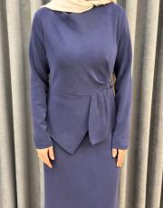 lacivert 27k 2051 nuss elbise 5