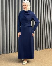 lacivert 27k 2044 nuss elbise