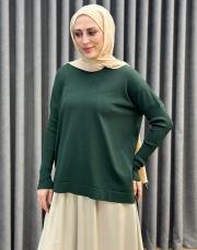 çam yeşili 27k 116 triko bluz