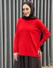 kırmızı 27k 116 triko bluz