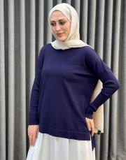 koyu mor 27k 116 triko bluz