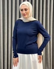 lacivert 27k 203 nuss triko kazak