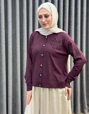 bordo 27k 600 nuss triko hırka