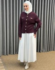 bordo 27k 601 nuss triko hırka 2