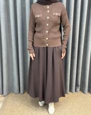 kahve 27k 601 nuss triko hırka 4