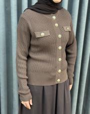 kahve 27k 601 nuss triko hırka 5