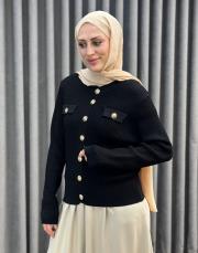 siyah 27k 601 nuss triko hırka