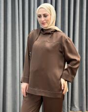 kahve 26 kk 5378 missemramiss kontrast dikişli saten takım 2