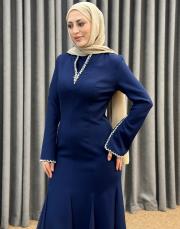 lacivert ykz 1033 white corner abiye elbise 2