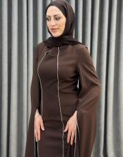 kahve ykz 1029 white corner abiye elbise 2