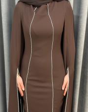 kahve ykz 1029 white corner abiye elbise 4