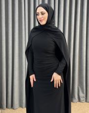siyah ykz 1028 white corner elbise 2