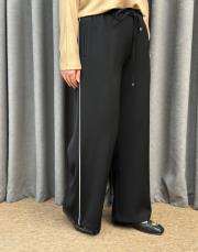 siyah sz 5672 sentez aven şeritli pantolon 2