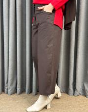 kahve sz 5657 sentez lastikli mom pantolon 2