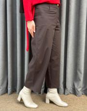 kahve sz 5657 sentez lastikli mom pantolon 3