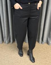 siyah sz 5657 sentez lastikli mom pantolon 3