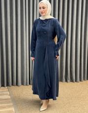 lacivert 27k 2042 nuss elbise