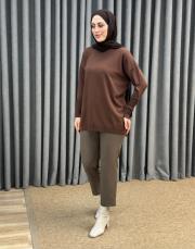 kahve 1913 merwish basic triko tunik 2