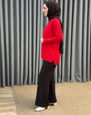 kırmızı 1913 merwish basic triko tunik 3