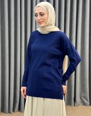 lacivert 1913 merwish basic triko tunik