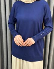 lacivert 1913 merwish basic triko tunik 4