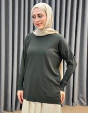 yeşil 1913 merwish basic triko tunik