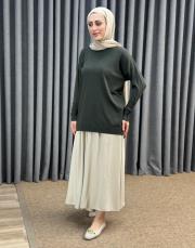 yeşil 1913 merwish basic triko tunik 2