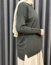 yeşil 1913 merwish basic triko tunik 5