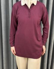 bordo 1925 merwish sole çift yaka triko 3