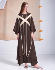 kahve ykz 1039 white corner ikili abaya