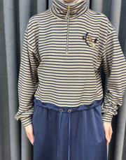 camel çizgili 5380 missemramiss çizgili sweat thşirt 3