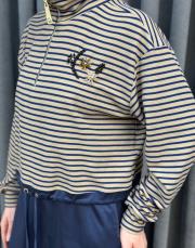 vizon çizgili 5380 missemramiss çizgili sweat thşirt 2