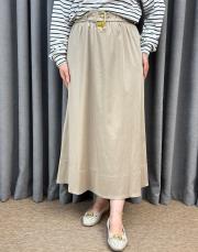 bej 5376 missemramiss kemerli saten etek 4