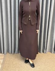 kahve 5330 missemramiss fermuarlı hırka 4