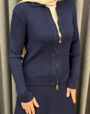 lacivert 5330 missemramiss fermuarlı hırka 5
