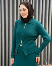 zümrüt 5330 missemramiss fermuarlı hırka