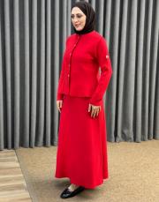 kırmızı 5431 missemramiss triko verev etek 3