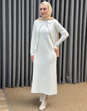 ekru 5430 missemramiss triko iç elbise 2
