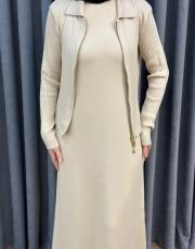 bej 5430 missemramiss triko iç elbise 2