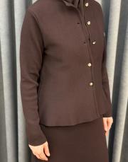 kahve 5432 missemramiss peplum hırka 5