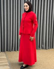 kırmızı 5432 missemramiss peplum hırka 2