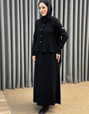 siyah 5432 missemramiss peplum hırka 2