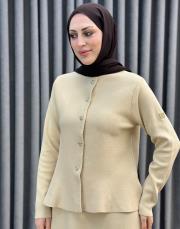 bej 5432 missemramiss peplum hırka